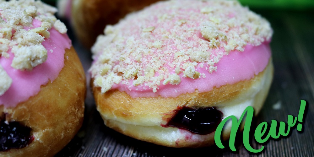 Blackberry and Apple Crumble Donut