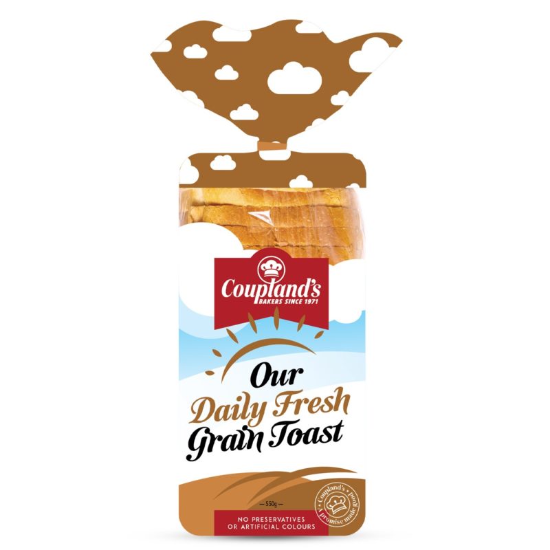Our Daily Fresh Grain Toast 10pk Coupland's Bakeries