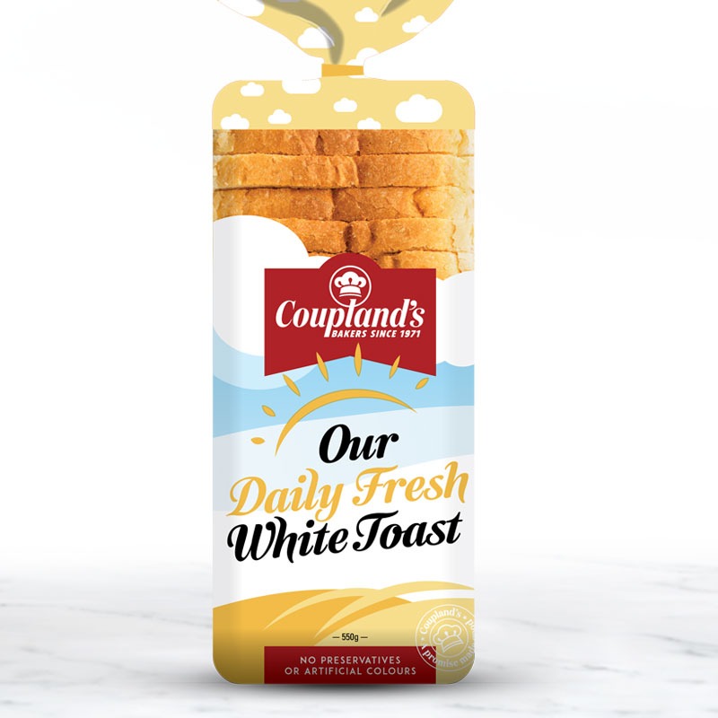 Our Daily Fresh White Toast Coupland's Bakeries