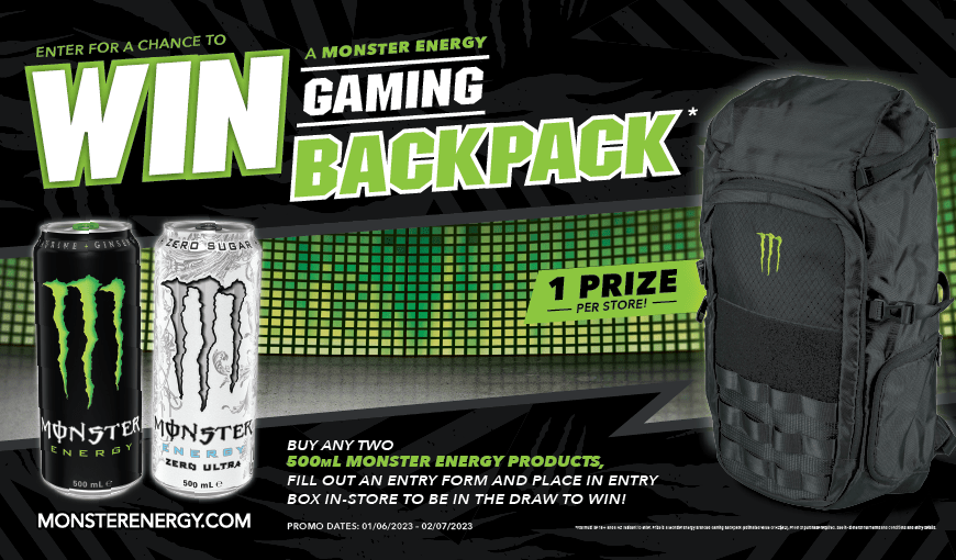 Monster Energy Gaming Backpack Giveaway
