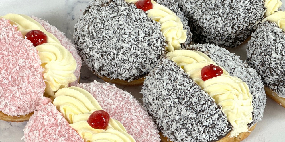 Our Creamed Lamington Donuts