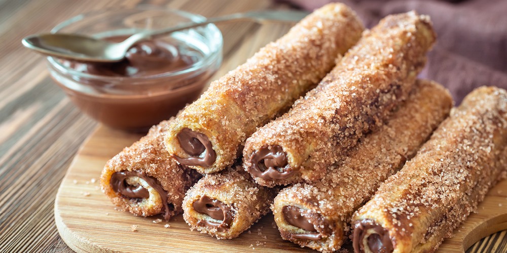 Chocolate French Toast Roll-ups