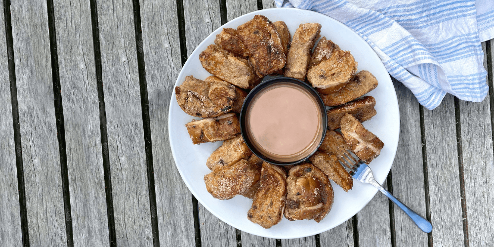 Hot Cross Bun French Toast Fingers